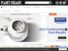 Tablet Screenshot of planetorganic.com